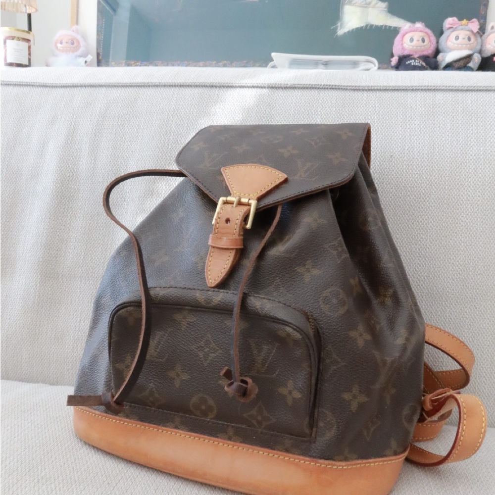 Louis Vuitton Monogram Brown and Tan Backpack